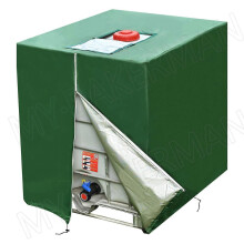 (zipper green)1000 liters IBC container aluminum foil waterproof and dustproof cover rainwater tank
