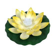 (28cm-Grün) 18/28cm Gefälschte Lotusblume Led Schwimmbad Gartenteich Schwimmende Blumenlampe Jikaix