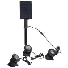 Solarbetriebene bunte Lichter Unterwasserlicht Außenpoollampe Landschaftslicht Garten Rasenlampe (3