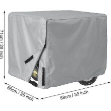 (Gray)Generator Cover, Waterproof Electric Generator Cover Dustproof For Outdoor Garden Patio - you