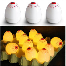 (immer an) 12 Stück riesige Horror-Partylichter Augapfel batteriebetriebenes Kerzenlicht für Halloween-Dekor