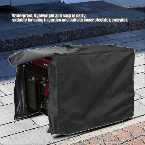 (Schwarz) Generatorabdeckung, wasserdichte elektrische Generatorabdeckung, staubdicht für Gartenterrasse 2