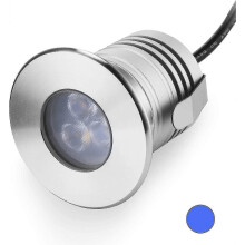 (Warmweiß) Unterwasser-LED-Poollichter, 3 W 12 V-24 V DC IP68 wasserdichte Edelstahllichter für den