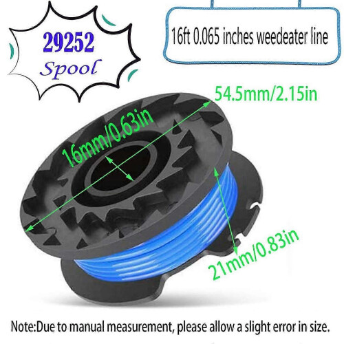 29252 29092 String Trimmer Replacement Spool Line for Greenworks 24V 40V 80V Weed Eater Cordless Tri 2