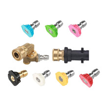 Hochdruckreiniger-Adapter-Set, langlebig, verstellbar, schwenkbar, für K2, K3, K4, 7 Winkel, 7 Düsen