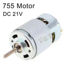 Gaibosi 755 Gleichstrommotor, 21 V, Universalmotor, Ersatzteile für Rasenmäher, wiederaufladbarer Rasenmäher