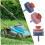 ZENGO Lawn Mower, Sharpening Lawnmower, Blade Sharpener (Blue+Pi NZO 4