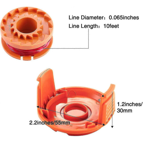 ZENGO Trimmer Line Replacement Spool For Grass Trimmer And Grass Trimmer Spool Cap Trimmer Spool Cap, 1