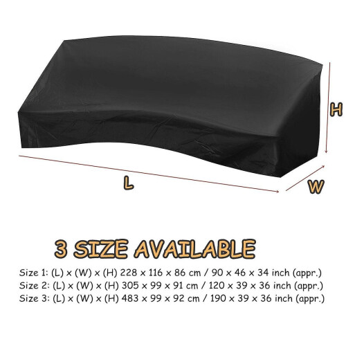(S)210D Oxford Tuch Staubdicht Sofa Abdeckung Wasserdicht Gebogene Möbel Protector 2