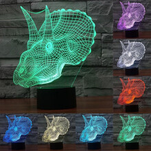 7-farbiges 3D-LED-Nachtlicht aus Acryl