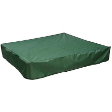 (150*150cm-Green)Waterproof Sandpit Cover with Drawstring, Dustproof UV Protection for Toys & Furniture