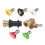 Pressure Washer Adapter Set Durable Adjustable Pivoting Coupler for K2 K3 K4 5 Angles 5 nozzles 4