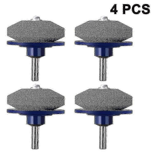ZENGO Universal Lawn Mower Blade Sharpener (4pcs) for Any Power Hand Drill