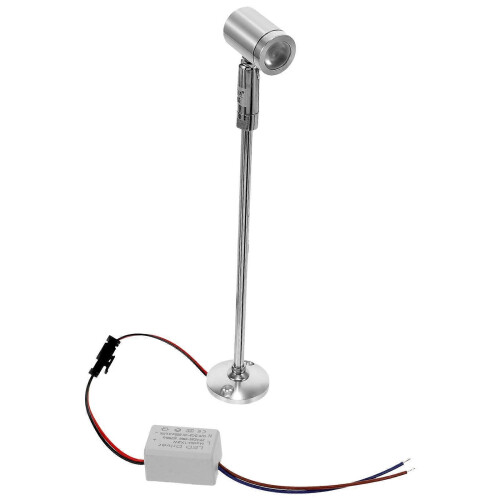 (Silver)Cabinet Spotlight Standing Spotlight Jewelry Display Case Light LED Small Spotlight