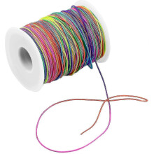 100m elastisch koord in regenboogkleur, geschikt voor zelfgemaakte kettingen en armbanden