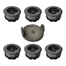 (6 spools 1 cap)4 Spools Replacement Trimmer Spool for Bosch Universal Grasscut with Cap