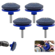 ZENGO Blue 4 Pack Lawn Mower Blade Sharpener Sharpener for Dull Mower Blades lawnmower Dull Blade Sharpener
