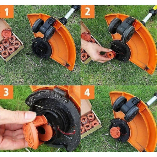 ZENGO Lawn Mower Accessories Replacement Spools Grass Rope Nylon Mowing Line Grass Head 6pcs 2
