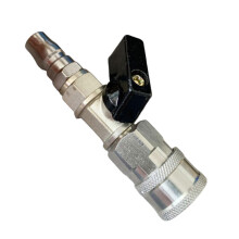 (Stil D) Hochdruckreiniger-Kugelhahn-Kit, Schnellanschlussstecker, tragbarer Wasserdurchfluss