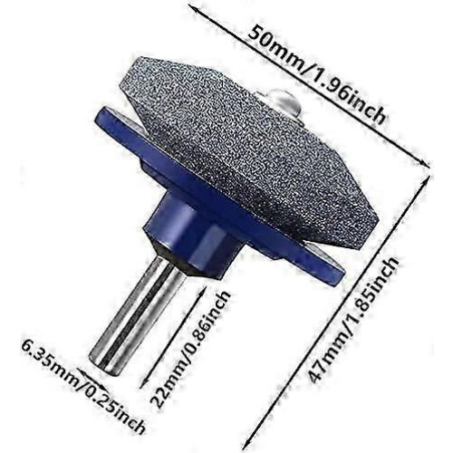 ZENGO 50mm Lawn Mower Blade Sharpener compatible with Electric Manual Drill (2pcs) 2