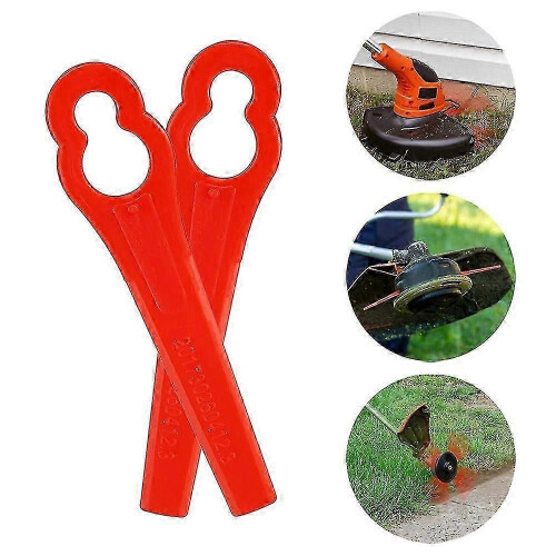 ZENGO 100 Pcs Replacement Lawn Mower Replacement Blades Plastic Lawn Mower Blade