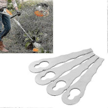 ZENGO Lawn Mower Blades 4PCS Stainless Steel Easy To Install Mower Blades Replacement for Polycut 2