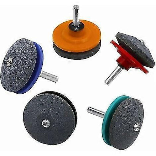 ZENGO Lawn Mower Sharpener Bit Lawn Mower Blade Sharpener Set Manual Drill, Garden Tool Sharpener