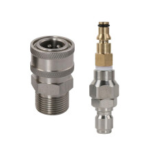 3/8 '' Hochdruckreiniger-Adapter Gewindehahnanschluss für Küche Autowäsche G25 männlich mit weiblich