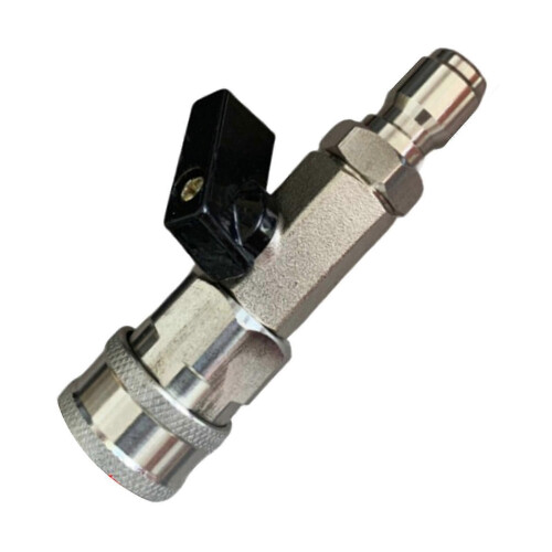 (Style E)High Pressure Washer Ball Valve Kit Quick Connect Plug Portable Water Flow 1