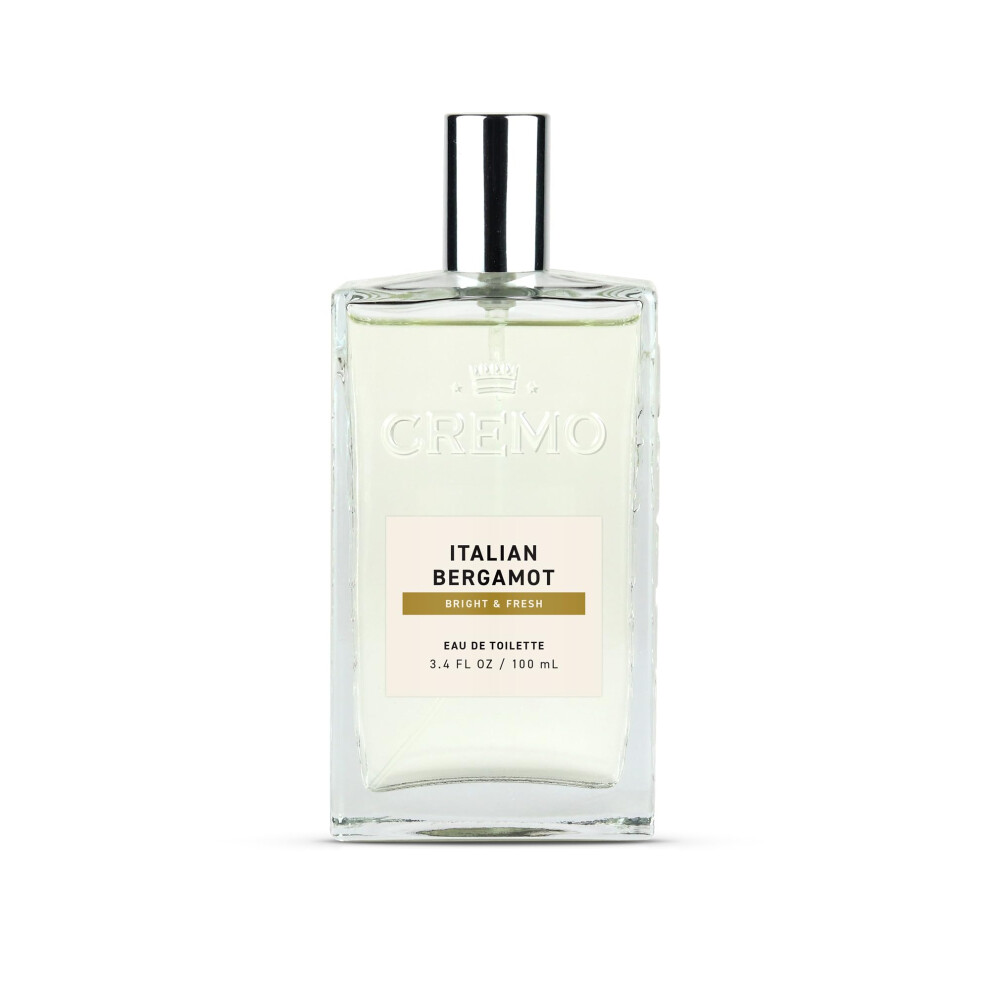 Cremo Italian Bergamot Cologne Spray A Combination Of Italian Bergamot Neroli Blossom And Fresh Vetiver 3.4 Fl Oz