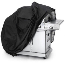 (145x61x117cm)Waterproof Bbq Storage Cover - Heavy Duty, Black