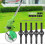 ZENGO plastic edger blade,10 pcs,replace for cordless grass trimmer tool setblack 2