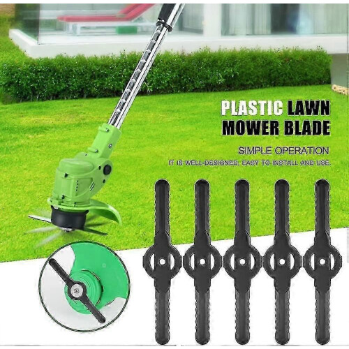 ZENGO plastic edger blade,10 pcs,replace for cordless grass trimmer tool setblack 1