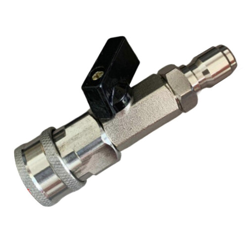 (Style E)High Pressure Washer Ball Valve Kit Quick Connect Plug Portable Water Flow 2
