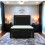 CALISMA Atmosphere Plush Velvet Bed Frame 3FT-Black 1
