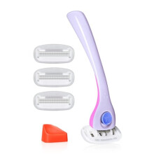 Billie Scheermes voor Vrouwen Set - Vrouwen Scheermes + 4 x 5-Blade Navullingen + Magnetische Houder - DreamPop