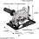 Hand Angle Grinder Converter Holder for Electric Chainsaws and Circular Saws, Universal Black Tool Accessory Base 4