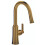 Riobel Trattoria Mixer with Pull Down Spray Round Spout Brushed Gold Kitchen Tap 1
