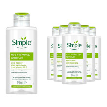 (6x of 125ml) Simple Kind to Skin Eye Make-Up Remover for Sensitive Skin