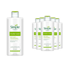 (6x of 200ml) Simple Kind to Skin Micellar Cleansing Water, Gently Removes make-up