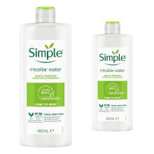 (2x of 400ml) Simple Kind to Skin Make-Up Remover Micellar Cleansing Water