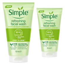 (2x of 150ml) Simple Kind to Skin Refreshing Facial Wash Gel