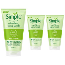 (3x of 150ml) Simple Kind to Skin Refreshing Facial Wash Gel