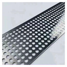 Stainless Steel Perforated Sheet 304, 10mm Holes, 0.6mm Thick, 20x3ft Safety Net Panel for Railings and DIY Projects