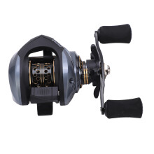 Baitcasting-Rolle 7,2:1 18+1BB Mikrodrähte Dualbremse Gold 283g