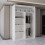 Modern Sliding Wardrobe-Mirror Doors 120cm White 3