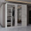 (203cm, White ) Eden Double Sliding Door Wardrobe 4