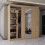 (203cm, Oak ) Eden Double Sliding Door Wardrobe 5