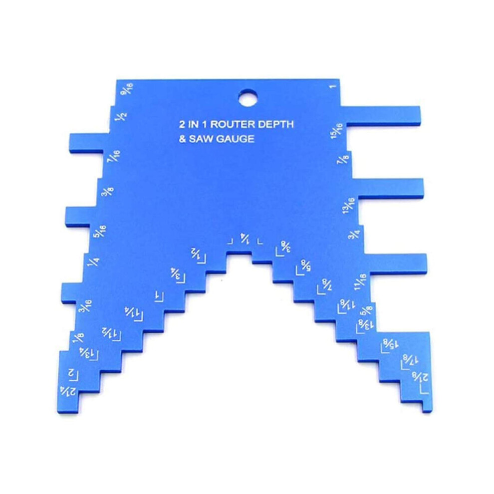 Step Depth Gauge For Router And Table Saw - Aluminum Alloy Depth Ruler For Woodworking, Portable Diy Tool, Ultimate Clarity 6447073148088