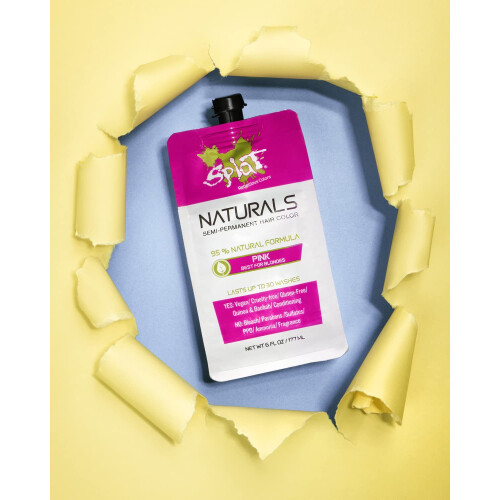 Splat Naturals Ημι-Μόνιμο Χρώμα Μαλλιών, Ροζ, 6 fl. oz., 95% Φυσική Συνταγή Χρώματος 2